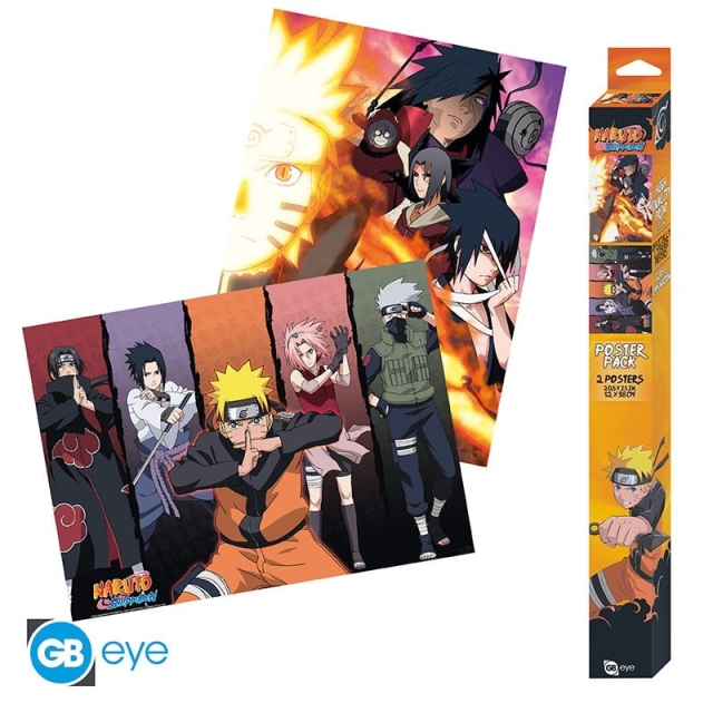Abysse NARUTO SHIPPUDEN - Sæt 2 Chibi-plakater (52x38)