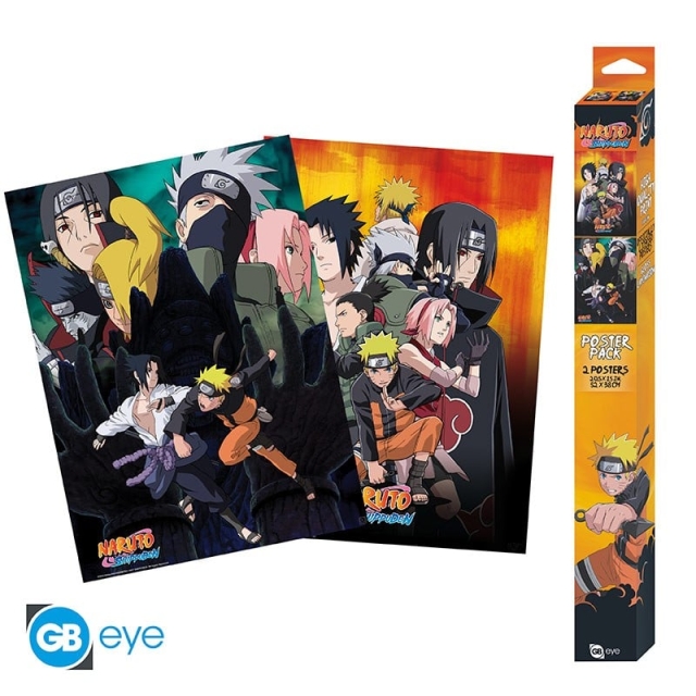 Abysse NARUTO SHIPPUDEN - Sæt 2 plakater - Ninjas (52x38)