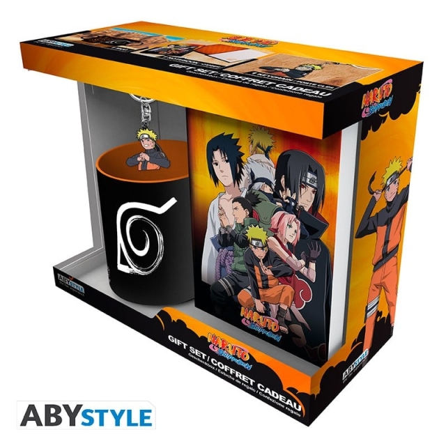 Abysse NARUTO SHIPPUDEN - Pck Mug320ml + Nøglering PVC + Notesbog Naruto