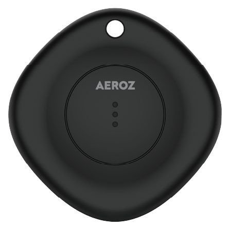 AEROZ TAG-1000 Black - Nøglefinder til brug med iPhone - Fungerer med Apples Find My-app