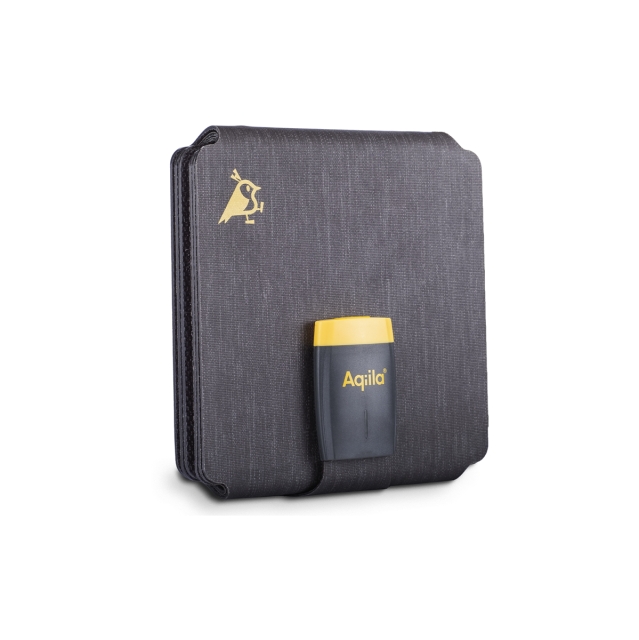 Aqiila Sunbird P21 - Sammenklappelig solcelleoplader med USB-C-port