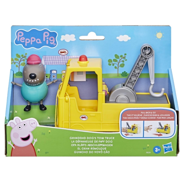 Hasbro Peppa Pig Bedstefar Hunde Bugseringsvogn