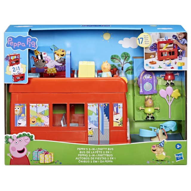 Peppa Pig Peppas 2 i 1 Party Bus