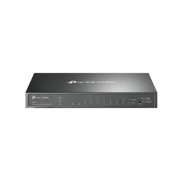 TP-Link 8-port Gigabit Smart PoE-switch med 2 SFP-slots