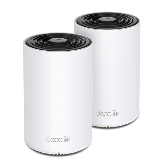 TP-Link Deco XE75 (2-pak) Wi-Fi 6E AXE5400 Mesh Wi-Fi-system til hele hjemmet