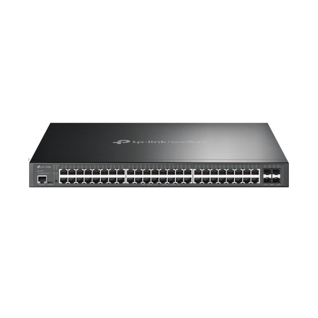 TP-Link JetStream 52-port Gigabit og 4-port 10GE SFP+ L2+ Managed Switch med 48-port PoE+