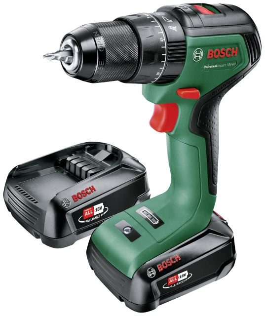 Bosch UniversalImpact 18V-60 bore-/skruemaskine (inkl. batteri)