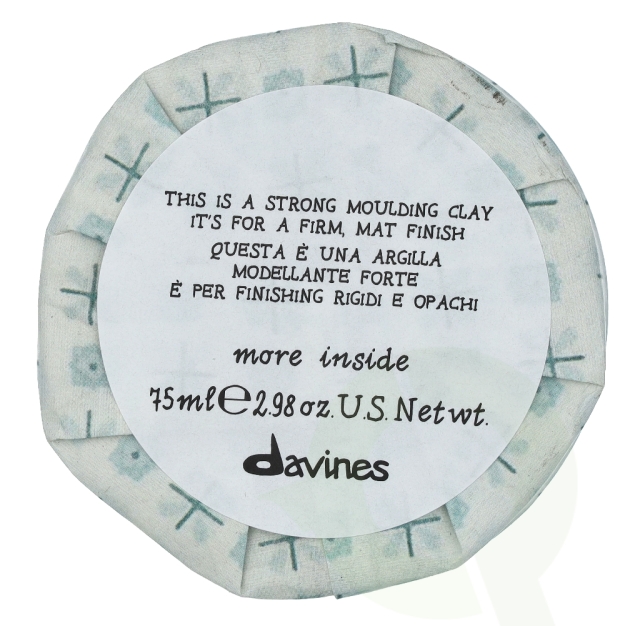 Davines More Inside This Is A Strong Moulding Clay 75 ml For Storm, Mat Finish