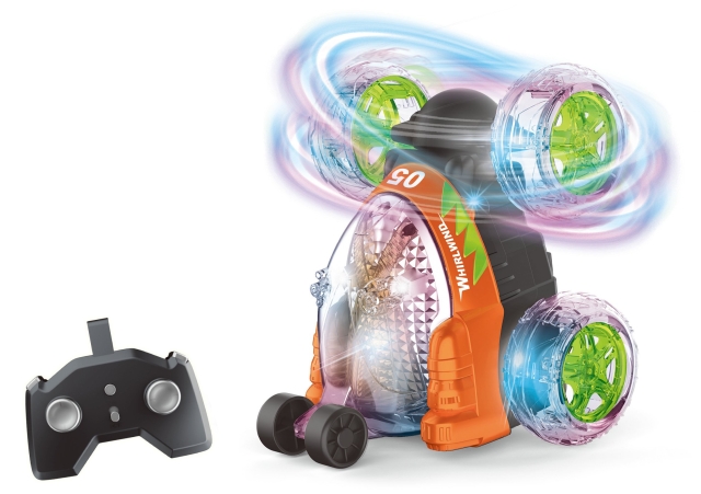 TEC-TOY Crazy Tumbler - Stuntbil m/lys - R/C 2,4GHz - Orange (534444)