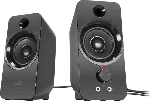 Speedlink DAROC stereohøjttaler, sort