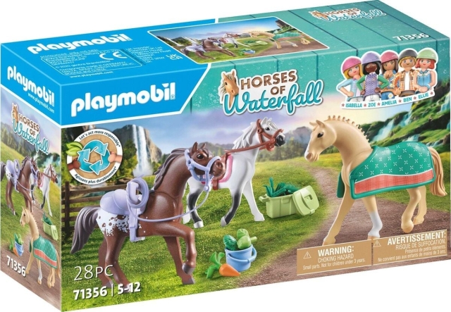 Playmobil Tre heste med sadler (71356)
