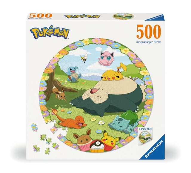 Ravensburger Puslespil Blomstrende Pokémon 500p