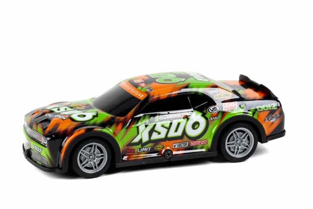 TEC-TOY Roar SXO6 m/lys R/C 1:22, 27MHz - Grøn/Orange (471254)