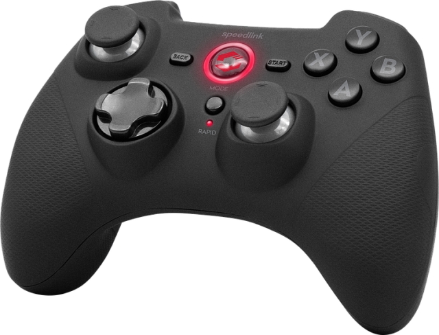 Speedlink Rait Gamepad - Trådløs - PC/PS3/Switch/OLED-gummi Sort