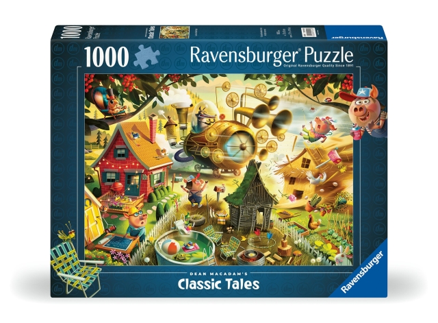 Ravensburger Puslespil Look Out Little Pigs 1000p (12001004)
