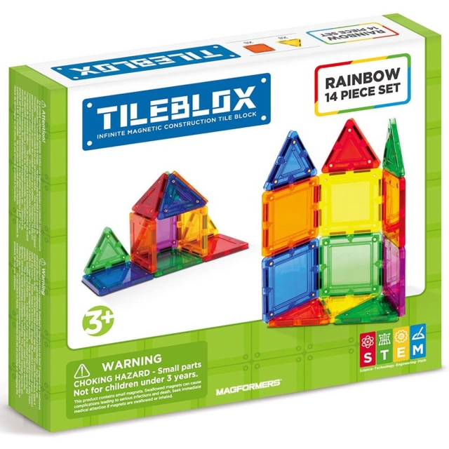 Tileblox Regnbue - sæt med 14 dele (3200)