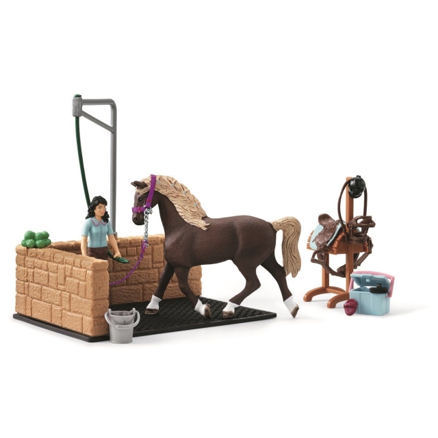 Schleich Horse Club - Vaskeplads med Emily & Luna (42438)