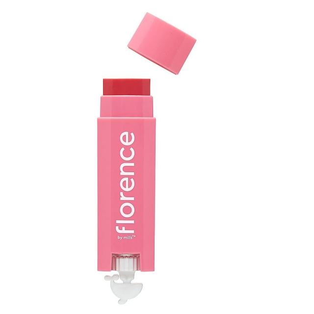 Florence by Mills Oh Whale! Clear Lip Balm Guava og Lychee Pink