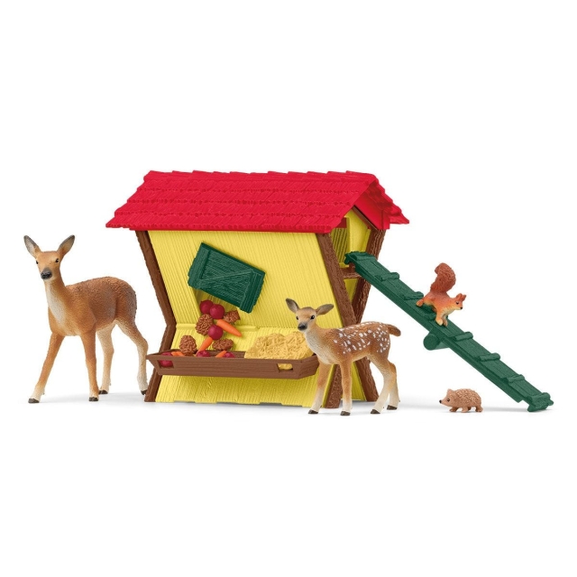 Schleich Farm World - Fodring af skovens dyr (42658)