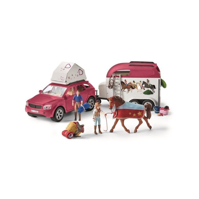 Schleich Horse Club - Hesteeventyr med bil og trailer (42535)