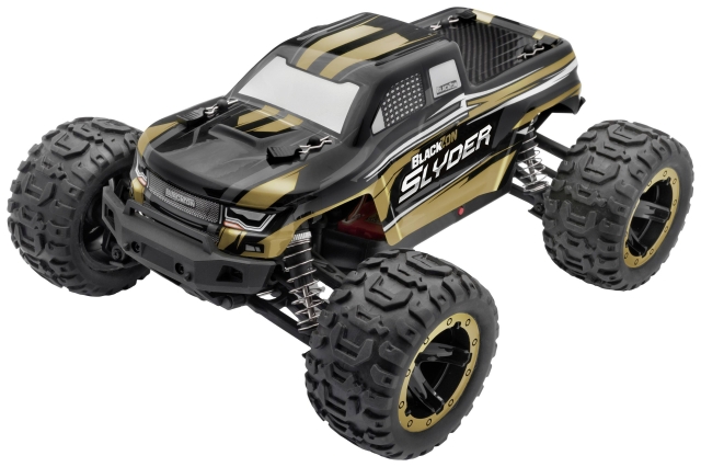 Blackzon Slyder MT 1/16 4WD elektrisk monstertruck - guld (540101)