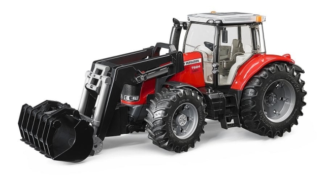 Bruder Massey Ferguson 7624 med frontlæsser (03047)