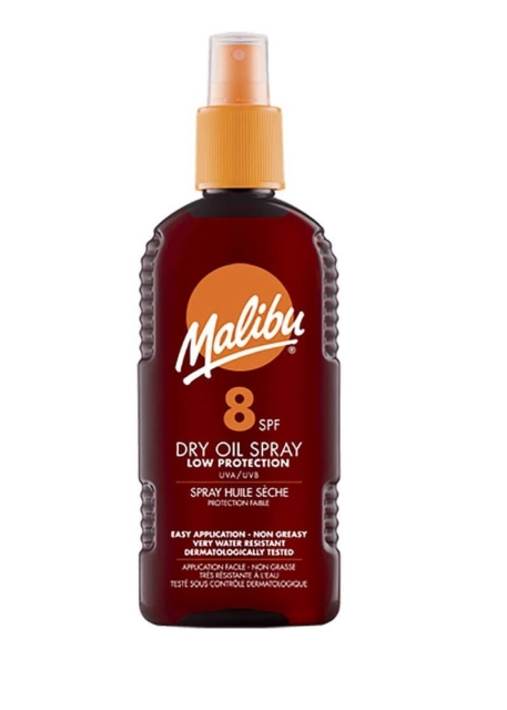 Malibu Tør olie spray SPF 8 200 ml