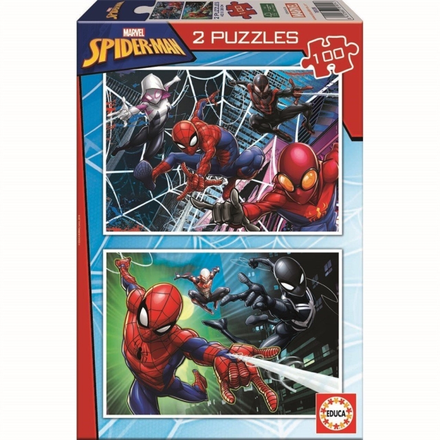 Educa 2x100 brikker - Spider-Man puslespil (80-18101)