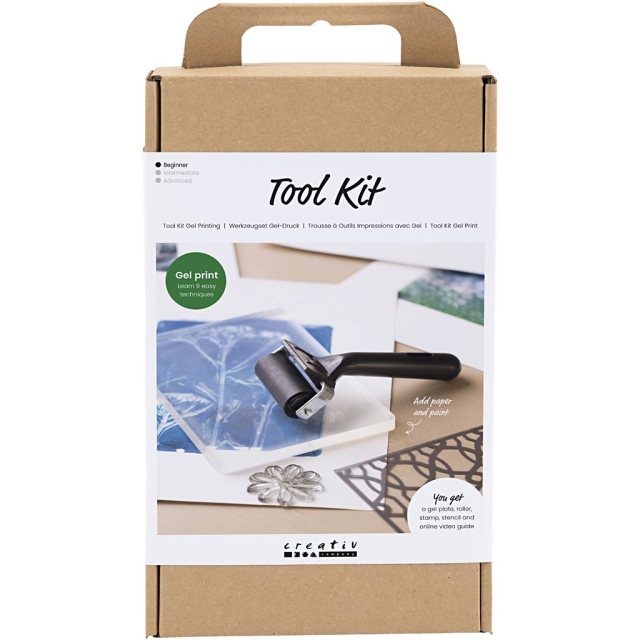 DIY Kit Værktøjssæt til geltryk (977755)