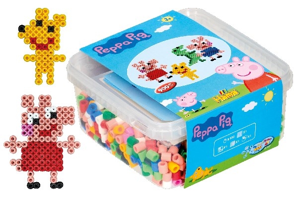 HAMA Beads Hama - Maxi Beads - Peppa Pig perler og perleplade i spand (8750)