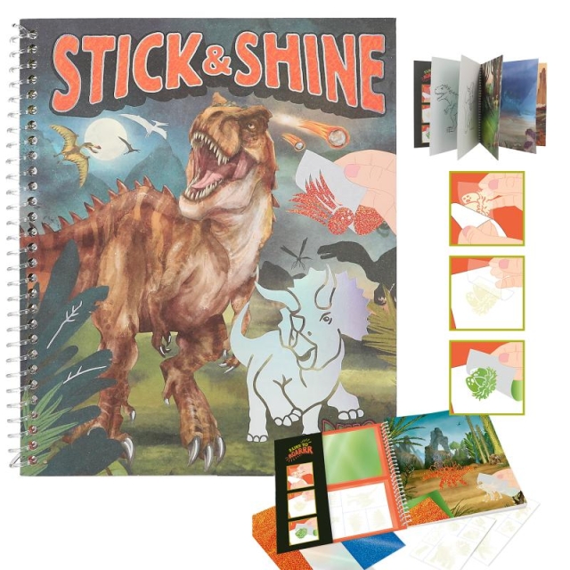 Dino World Malebog Stick & Shine ( 0412473 )