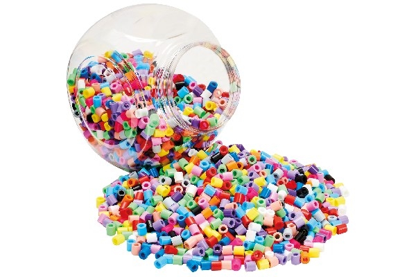 HAMA Beads HAMA Maxi Beads - 2.000 stk stabelbar rød spand (8588)