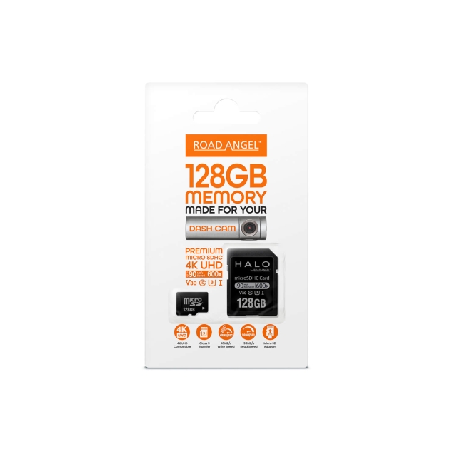 ROAD ANGEL MicroSD-kort 128GB U3 Klasse 10