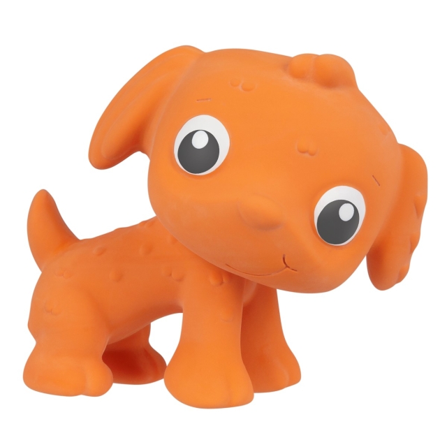 Playgro Eco Play Natural Rubber Pooky Puppy - Orange (10188822)
