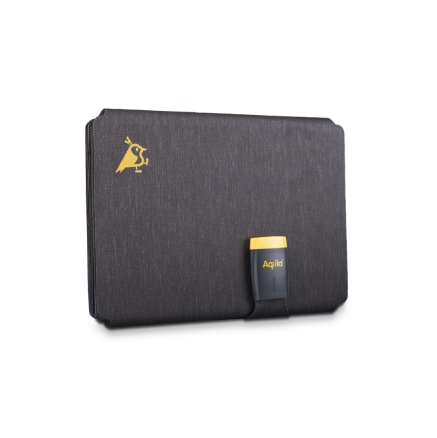 Aqiila Sunbird P56 - Sammenklappelig solcelleoplader med USB-C-port