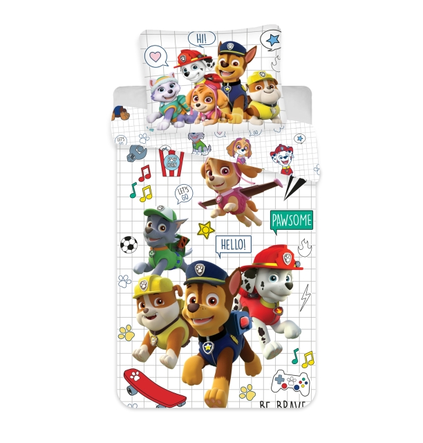 Paw Patrol Sengelinned - Juniorstørrelse 100x140 cm Paw Patrol