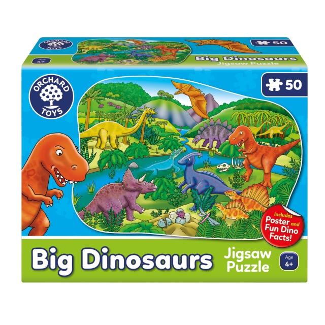 Orchard Toys Stort dinosaur-puslespil (600256)