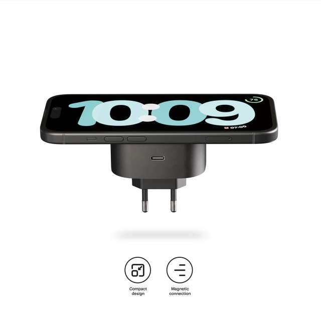 Zens Opladningsadapter Qi Trådløs Sort