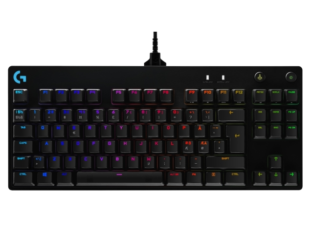 Logitech G PRO mekanisk gamingtastatur - SORT - USB - NORDISK