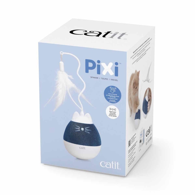 catit Pixi Spinner hvid og blå - (787.0182)