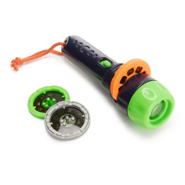 Kikkerland Lommelygte med rumhistorier