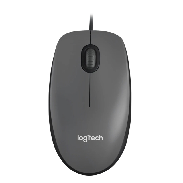 Logitech Mus M100 optisk - Sort - USB