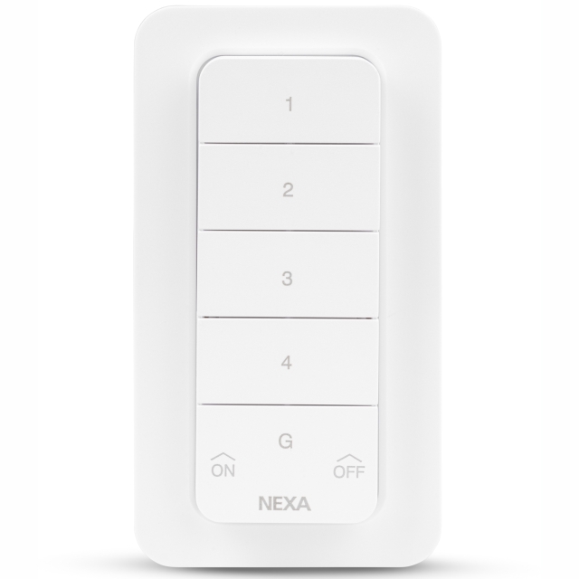 Nexa MYCT-2107 Fjärrkontroll med magnetfäste 4-kanaler 433 MHz