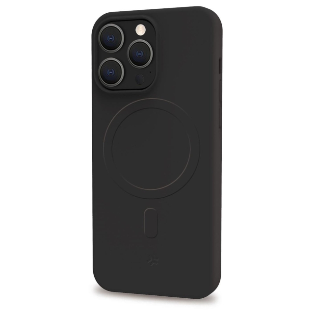 Celly Cromomag Soft rubber case MagSafe-kompatibelt iPhone 15 Pro Max Svart
