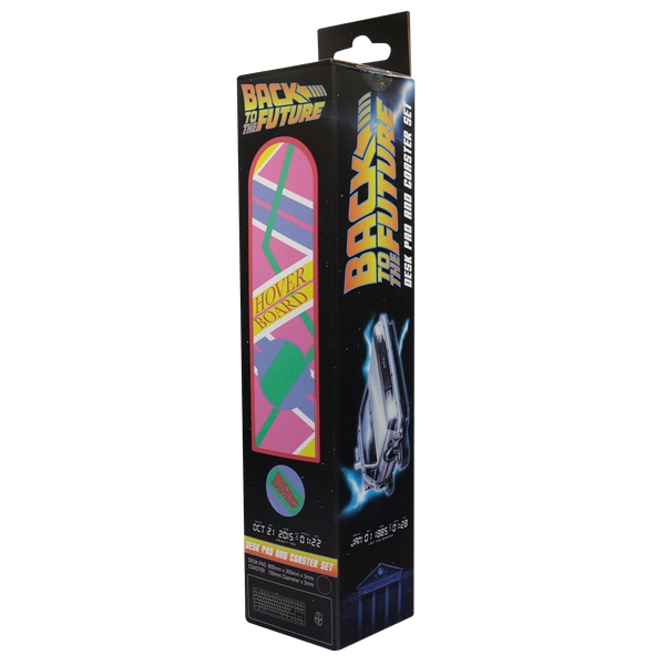 Fanatik Tilbage til fremtiden XL Hoverboard-skrivebordsunderlag og bordskåner-sæt