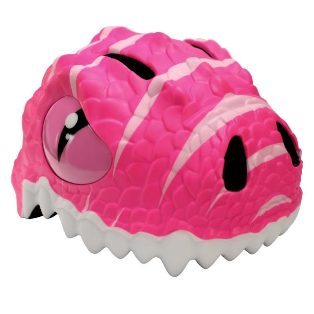 Crazy Safety Dino cykelhjelm - pink (49-55 cm) (100201-05-01)