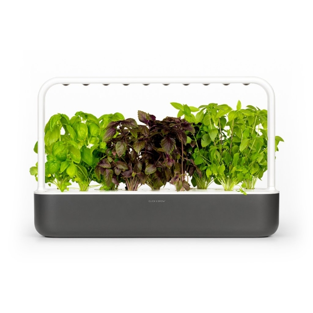 Click & Grow - Smart Garden 9 Startsæt (Farve: Mørkegrå) (SG9S8UNI)