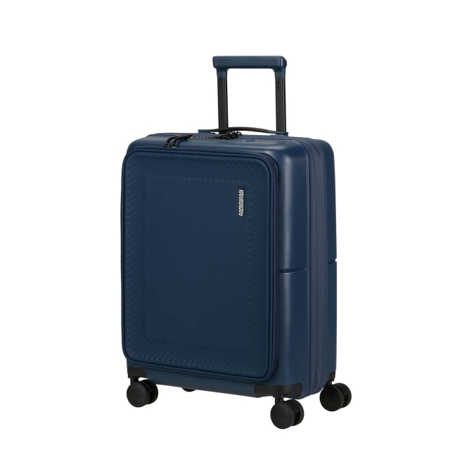 American Tourister Kabinekuffert DashPop Spinner 55/23 Front Pocket Laptop Midnight Blue