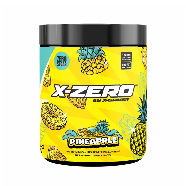 X-GAMER Energidrikpulver X-Zero 160 gram Pineapple