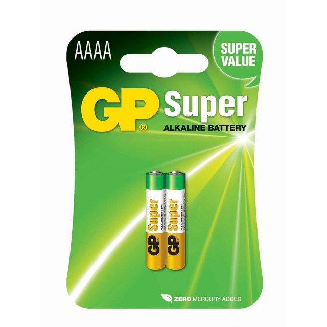 GP Batteri Alkaline AAAA LR61 2-Pak